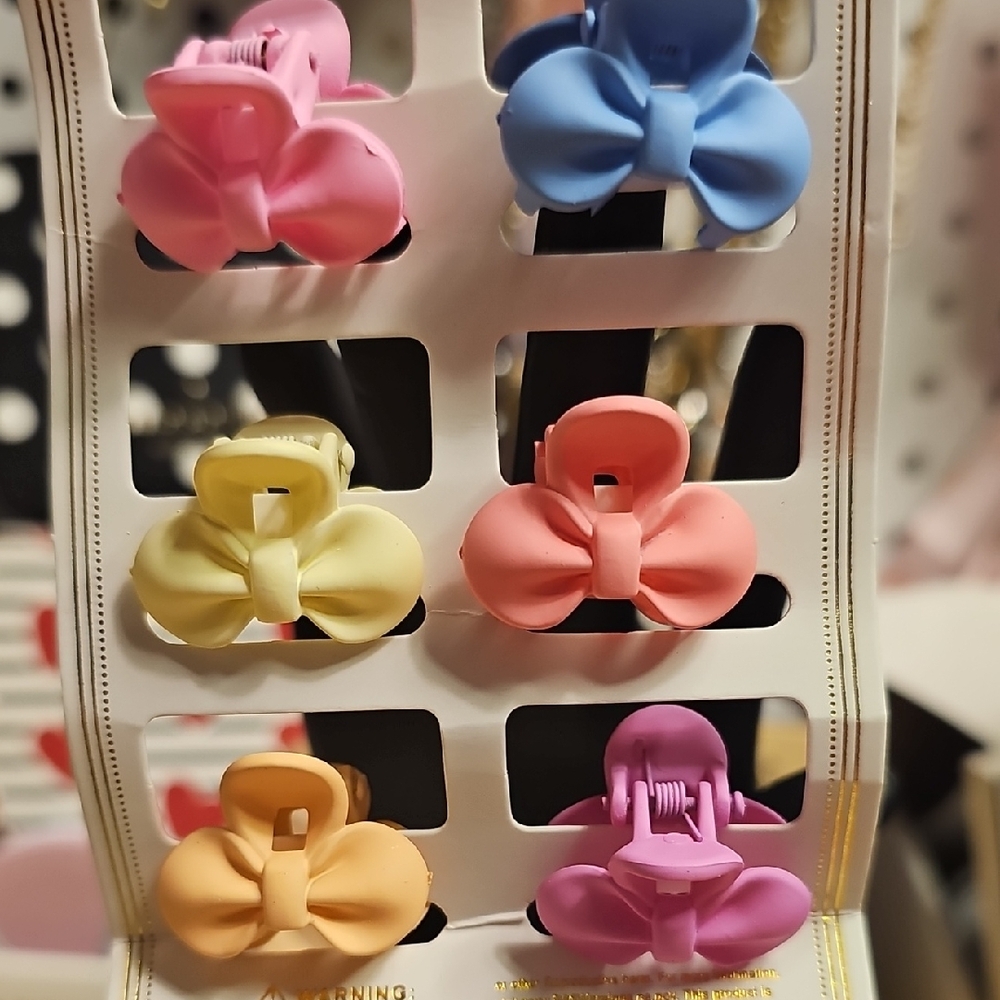 Crystal Collection Hair Clips - Multicolor Set - Picture 2 of 2